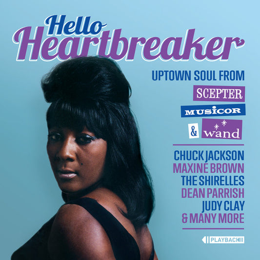 Image of Front Cover of 4334027E: CD - VARIOUS, Hello Heartbreaker: Uptown Soul From Scepter, Musicor & Wand (Playback Records; PBCD-008, Australia 2020, Jewel Case)   VG+/VG+