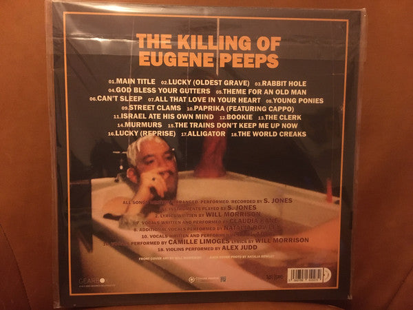 Image of Back Cover of 4224512E: LP - BASTIEN KEB, The Killing of Eugene Peeps (Gearbox Records; GB1564ECO, UK 2020, Marbled Vinyl )   VG+/VG+