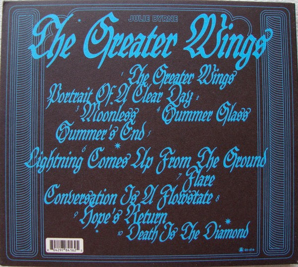 Image of Back Cover of 4634157E: CD - JULIE BYRNE, The Greater Wings (Ghostly International; GI-416, US 2023, Digipak)   EX/EX