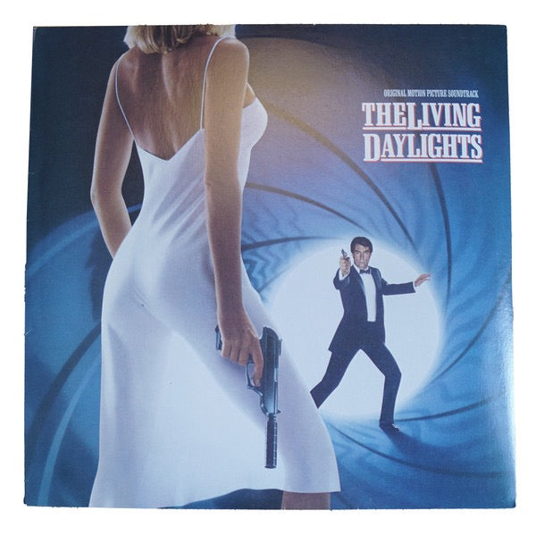 Image of Front Cover of 4314292C: LP - JOHN BARRY, VARIOUS, The Living Daylights (Original Motion Picture Soundtrack) (Warner Bros. Records; 25616-1, Australia 1987) Small pen mark on Side 1 label.  VG/VG