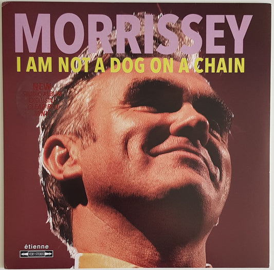 Image of Front Cover of 4344144S: LP - MORRISSEY, I Am Not A Dog On A Chain ( tienne; 538589411, Europe 2020) Opened Instore  VG+/EX