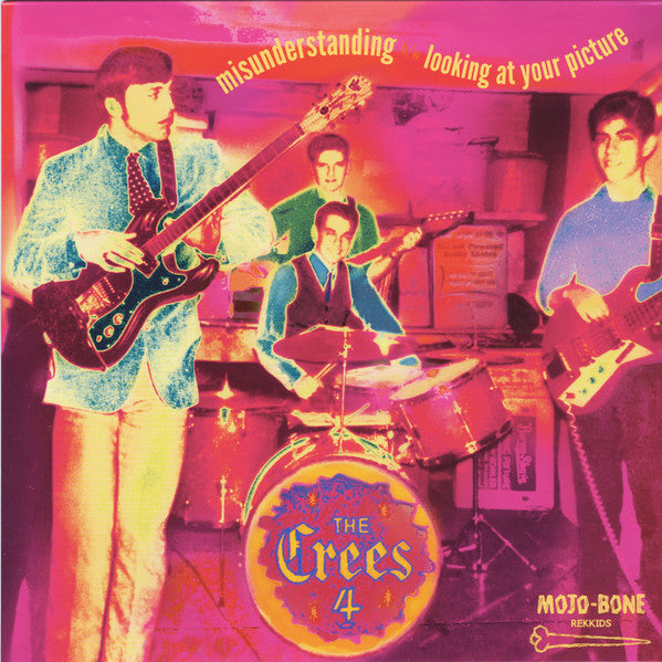 Image of Front Cover of 4314319C: 7" - THE CREES-4, Misunderstanding b/w Looking At Your Picture (Mojo-Bone Rekkids; MB-08 A/B, US 2021 Reissue, Picture Sleeve, Company Inner, Mono)   EX/VG+