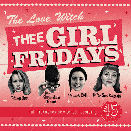 Image of Front Cover of 4314324C: 7" - THEE GIRL FRIDAYS, The Love Witch (Spinout Nuggets; SN004, UK 2019, Picture Sleeve, Numbered, Limited Edition) No. 097/300.  VG+/EX