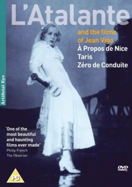 Image of Front Cover of 4334068E: 2xDVD - JEAN VIGO, L'Atalante and the Films of Jean Vigo, A Propos de Nice, Taris, Zero de Conduite (Artificial Eye; ART603DVD, UK 2012, DVD Case)   VG+/VG+