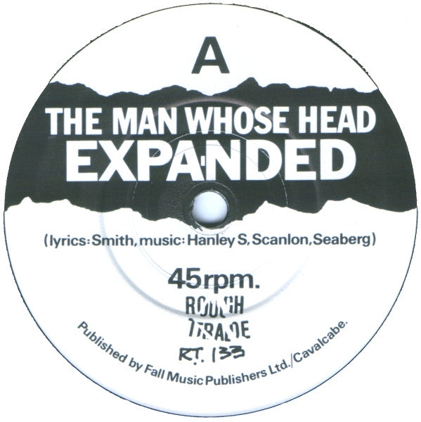 Image of Label Cover of 7" - VG/VG - THE FALL, The Man Whose Head Expanded (Rough Trade ; R.T. 133, UK 1983, Picture Sleeve), Strong VG, Sleeve Creased,  - 4226110E