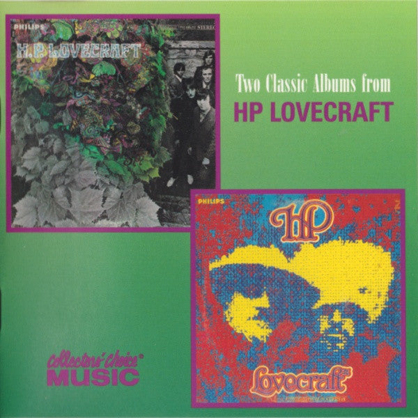 Image of Front Cover of 4354161S: CD - HP LOVECRAFT, Two Classic Albums From HP Lovecraft (Collectors' Choice Music; CCM-139-2, US 2000, Jewel Case)   VG+/VG+