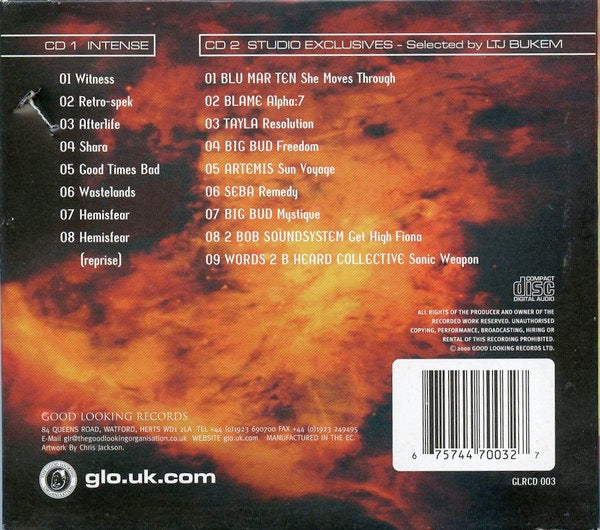 Image of Back Cover of 4314389C: 2xCD - INTENSE, Logical Progression Level 3 (Good Looking Records; GLRCD 003, UK 2000, Double Digipak)   VG+/VG+