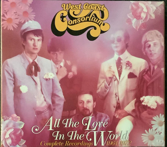 Image of Front Cover of 4334085E: 3xCD - WEST COAST CONSORTIUM, All The Love In The World ( Complete Recordings 1964-1972) (Grapefruit Records ; CRSEG138T, UK 2024, Quadruple Digipak, Booklet)   VG+/VG+