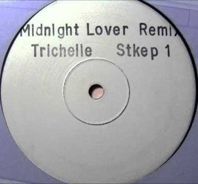 Image of Front Cover of 4344193S: LP - TRICHELLE, Midnight Lover (Remix) (Not On Label; STKEP1, UK , Stamped White Label) Lots of surface marks/scuffs  /G+