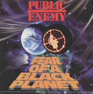 Image of Front Cover of LP - VG/G+ - PUBLIC ENEMY, Fear Of A Black Planet (Def Jam; 466281, Europe 1990, Picture Sleeve, Inner, 231 Price Code), Sleeve worn at corners and a bit at edges. Two hype stickers on front,  - 0716472C