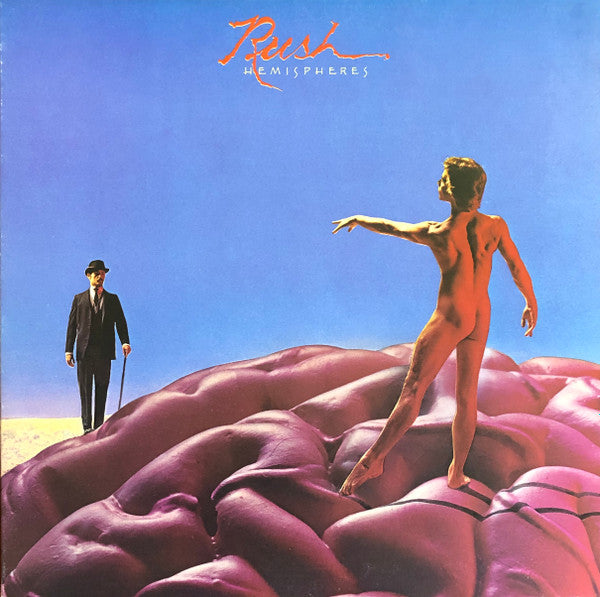 Image of Front Cover of 4314490C: LP - RUSH, Hemispheres (Anthem; ANR-1-1014, Canada 1978, Gatefold) Light marks only, Sleeve has some fading and ring wear  VG/VG