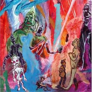 Image of Front Cover of LP - EX/EX - GOAT GIRL, Goat Girl (Rough Trade; RTRADLP884, UK 2018, Gatefold, Inner), Opened Instore, Still In Stickered Shrinkwrap,  - 1226061E