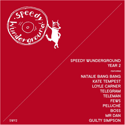 Image of Front Cover of 4344417S: LP - VARIOUS, Speedy Wunderground Year 2 (Speedy Wunderground; SWY2LP, UK 2016) Opened Instore, Still In Shrinkwrap  VG+/VG+