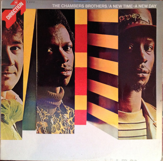 Image of Front Cover of 4344389S: LP - THE CHAMBERS BROTHERS, A New Time - A New Day (Direction; S 8-63451, UK 1968, Laminated Front Sleeve) Light scuffs and hairlines. Gold stereo sticker on back of sleeve. Creasing.   VG/VG