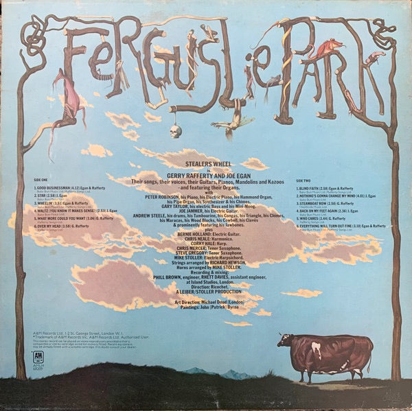 Image of Back Cover of LP - VG+/VG - STEALERS WHEEL, Ferguslie Park (A&M Records; AMLH 68209, UK 1973, Inner), ,  - 1726050E