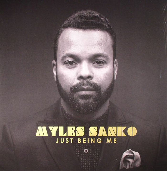 Image of Front Cover of 4424015E: LP - MYLES SANKO, Just Being Me (L g re Recordings; LEGO 114-VL, Europe 2016, Embossed Sleeve, Limited Edition of 500)   VG+/VG+