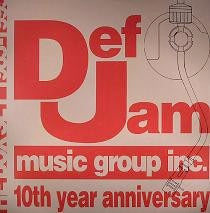 Image of Front Cover of 4414128C: 2xLP - VARIOUS, Def Jam Music Group Inc. 10th Year Anniversary (Def Jam Music Group Inc.; DEF 10, US 1995)   VG+/VG