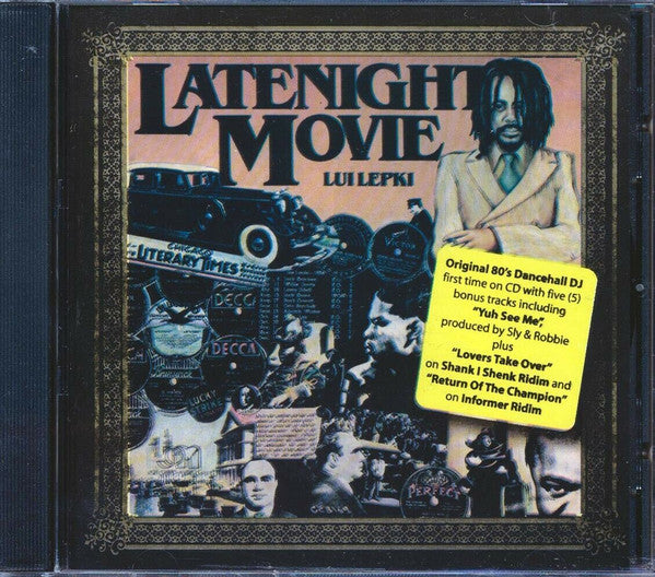 Image of Front Cover of 4454022S: CD - LUI LEPKIE, Late Night Movie (Joe Gibbs Enterprises; JGMCD 0056, US 2007 Reissue)   VG+/EX