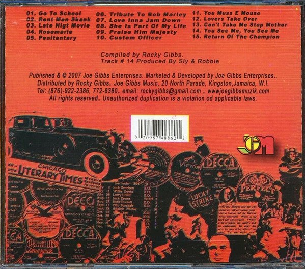 Image of Back Cover of 4454022S: CD - LUI LEPKIE, Late Night Movie (Joe Gibbs Enterprises; JGMCD 0056, US 2007 Reissue)   VG+/EX