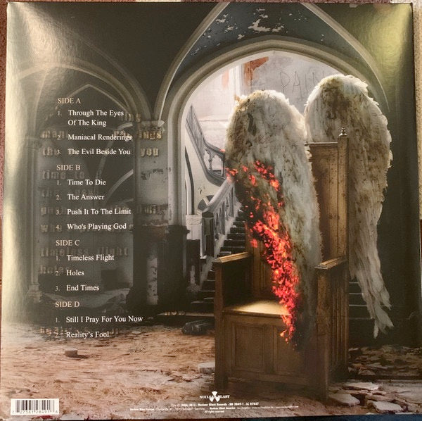 Image of Back Cover of 4414079C: 2xLP - JON OLIVA'S PAIN, Maniacal Renderings (Nuclear Blast; NB 2849-1, Germany 2013 Reissue, Gatefold, Poster) Opened Instore.  Includes poster  EX/EX