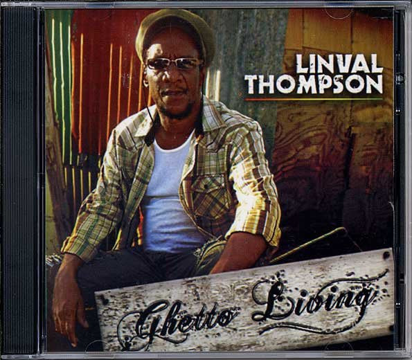 Image of Front Cover of 4454037S: CD - LINVAL THOMPSON, Ghetto Living (Thompson Sound; TRCD0475,  2009)   VG+/VG+