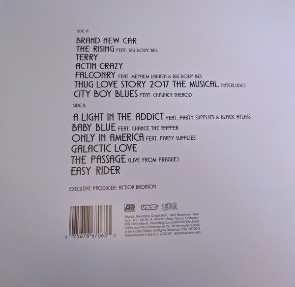 Image of Back Cover of 4714555C: LP - ACTION BRONSON, Mr. Wonderful (Atlantic ; 7567-86706-3, Europe 2015, Insert, NO CD) Sleeve shrink-wrapped  VG+/VG+