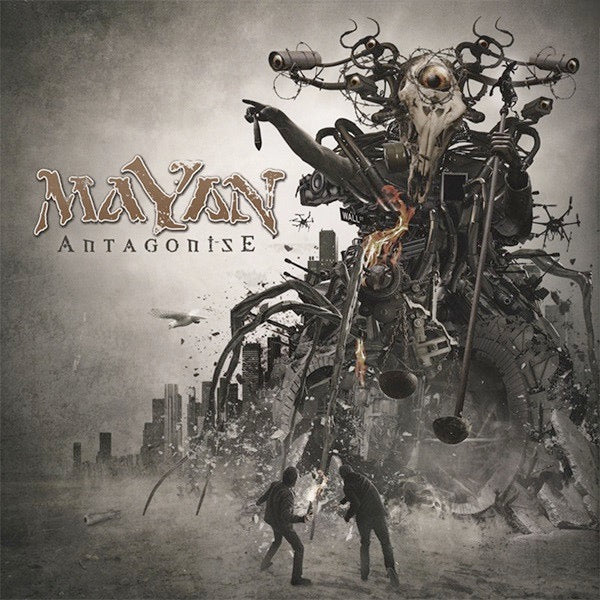 Image of Front Cover of 4414280C: 2xLP - MAYAN, Antagonise (Nuclear Blast; NB 3238-1, Europe 2014, Gatefold, Silver Vinyl) Opened Instore to confirm colour  EX/EX