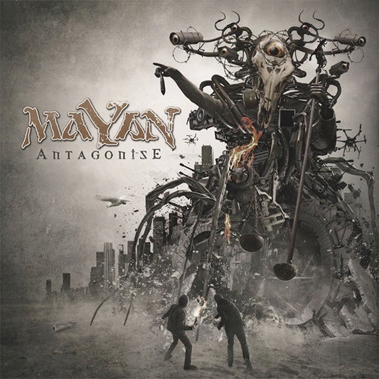 Image of Front Cover of 4414280C: 2xLP - MAYAN, Antagonise (Nuclear Blast; NB 3238-1, Europe 2014, Gatefold, Silver Vinyl) Opened Instore to confirm colour  EX/EX