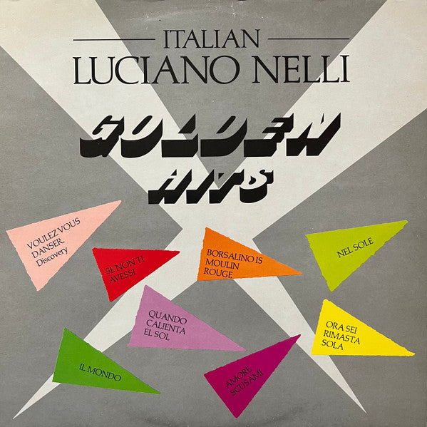 Image of Front Cover of 4424199E: LP - LUCIANO NELLI, Golden Hits (VCM Recording; VCMLP-104, Sweden 1985) cover has some stains on the front and has some edge wear and ring wear. vinyl has some marks throughout.   VG/G+