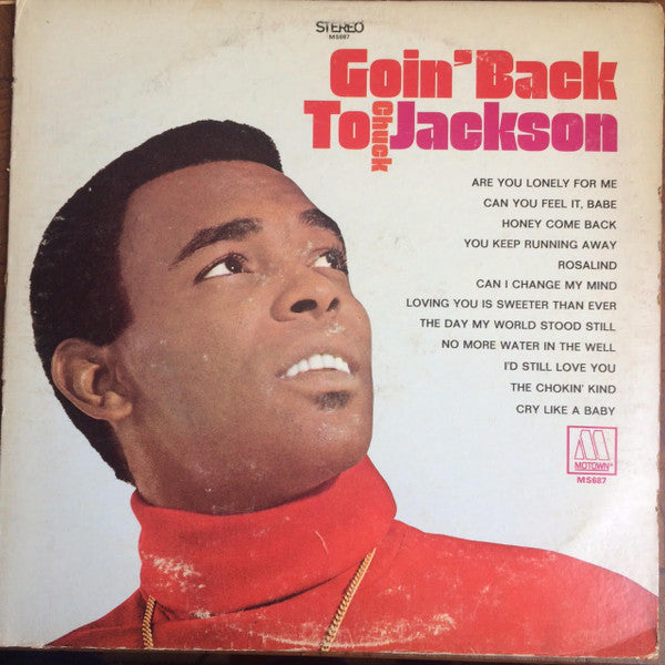 Image of Front Cover of 4444269S: LP - CHUCK JACKSON, Goin' Back To Chuck Jackson (Motown ; MS687, US 1969, Pasteback Sleeve, Stereo) Cut-out (Notched), ringwear, edgewear pen writing to rear. Light mark/scuff to record.  VG/VG