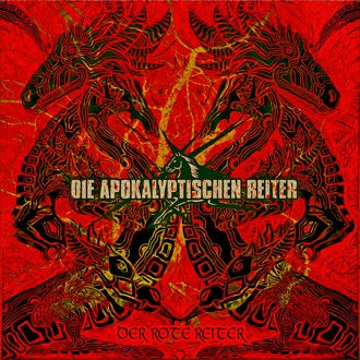 Image of Front Cover of 4414341C: 2xLP - DIE APOKALYPTISCHEN REITER, Der Rote Reiter (Nuclear Blast; NB 3914-1, Europe 2017, Gatefold, Red Vinyl) Opened Instore  EX/EX