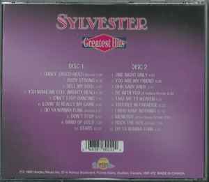 Image of Back Cover of 4434070E: 2xCD - SYLVESTER, Greatest Hits (Unidisc; SPLK2-8022, Canada 1990, Jewel Case, Booklet)   VG+/VG+