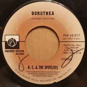 Image of Front Cover of 4454143S: 7" - R.C. & THE SPOTLITES, Joy Girl/ Dorothea (Private Stock; 45.017, US 1970s, Company Sleeve) Light marks only. Light wear to company sleeve.  VG/VG+