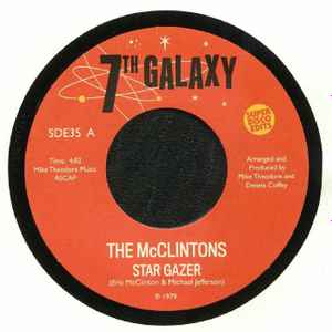 Image of Front Cover of 7" - /G+ - THE MCCLINTONS, Star Gazer / Dream Baby Blue (Super Disco Edits; SDE35, UK 2018, Company Sleeve), ,  - 4415371C