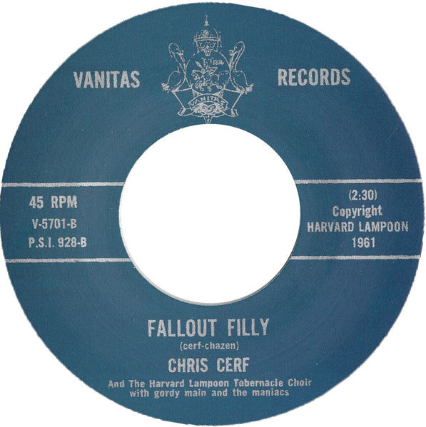 Image of Back Cover of 4414432C: 7" - CHRIS CERF AND THE HARVARD LAMPOON TABERNACLE CHOIR WITH GORDY MAIN AND THE MANIACS, The Penguin (Vanitas Records; V-5701, US Reissue, Plain Sleeve, Unofficial Repress)   /VG+