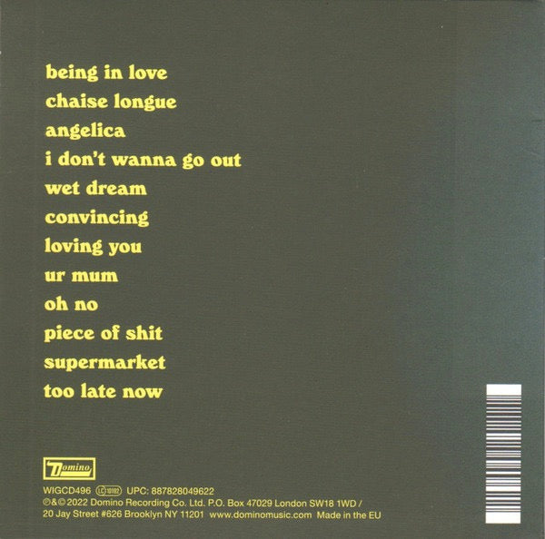 Image of Back Cover of 4414459C: CD - WET LEG, Wet Leg (Domino; WIGCD496, USA & Europe 2022, Card Sleeve, Booklet)   VG+/VG+