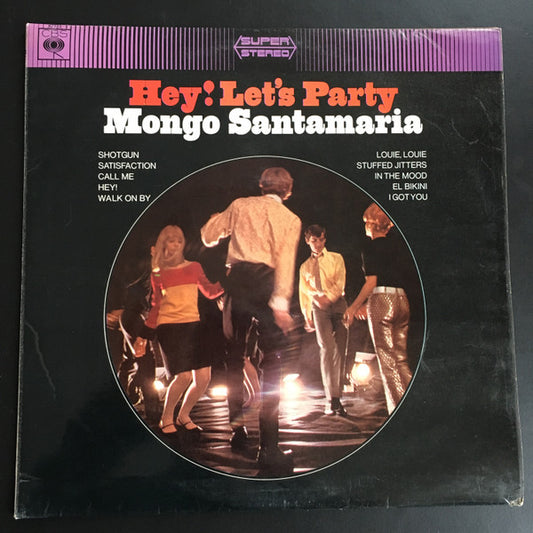 Image of Front Cover of 4424276E: LP - MONGO SANTAMARIA, Hey! Let's Party (CBS ; SS 62723, UK 1966) Strong VG  VG/VG