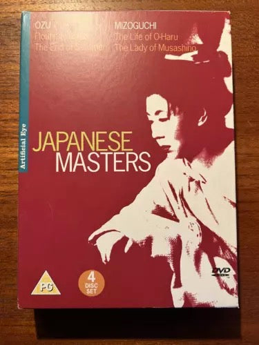 Image of Front Cover of 4454183S: 4xDVD - , Japanese Masters Ozu & Mizoguchi - 4 Film / Disc Box Set (Artificial Eye 2006; , Japan )   VG+/VG+