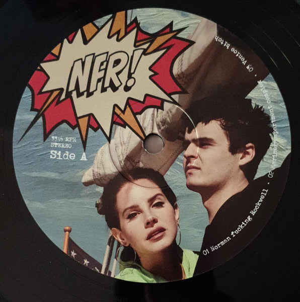 Image of Label Cover of 4424296E: 2xLP - LANA DEL REY, NFR! (Norman Fucking Rockwell!) (Polydor; 0840940, Europe 2020 Reissue, Gatefold, 2 Inners)   VG+/VG+