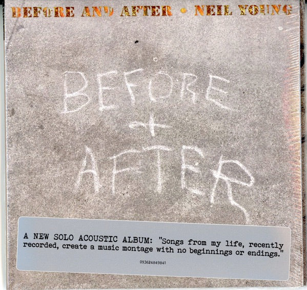 Image of Front Cover of 4414467C: CD - NEIL YOUNG, Before And After (Reprise Records; 093624849841, Worldwide 2023 Reissue, Card Sleeve, 3 Inners)   VG+/VG+