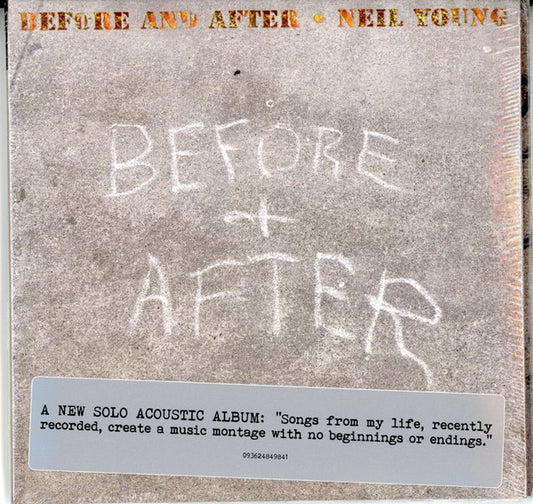 Image of Front Cover of 4414467C: CD - NEIL YOUNG, Before And After (Reprise Records; 093624849841, Worldwide 2023 Reissue, Card Sleeve, 3 Inners)   VG+/VG+