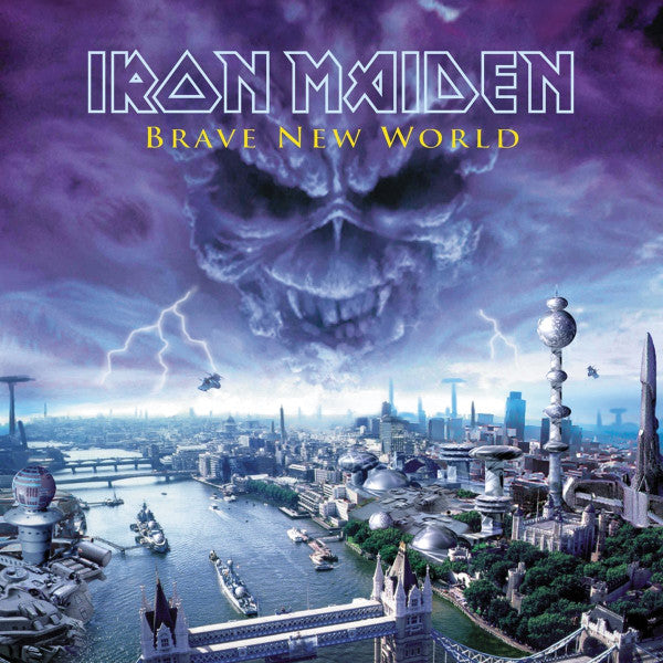 Image of Front Cover of 4444318S: 2xLP - IRON MAIDEN, Brave New World (Parlophone; 0190295851989, Europe 2017 Reissue, Gatefold, 2 Inners, 180 Gram Vinyl)   VG+/VG+