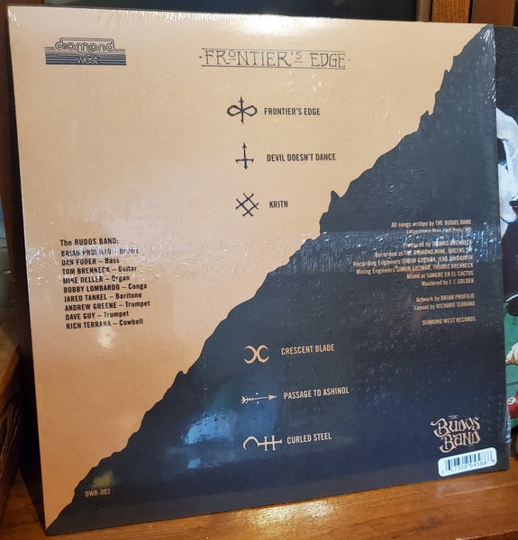 Image of Back Cover of 4524034E: 12" EP - THE BUDOS BAND, Frontier's Edge (Diamond West; DWR-002, US 2023) Still In Shrinkwrap  VG+/VG+