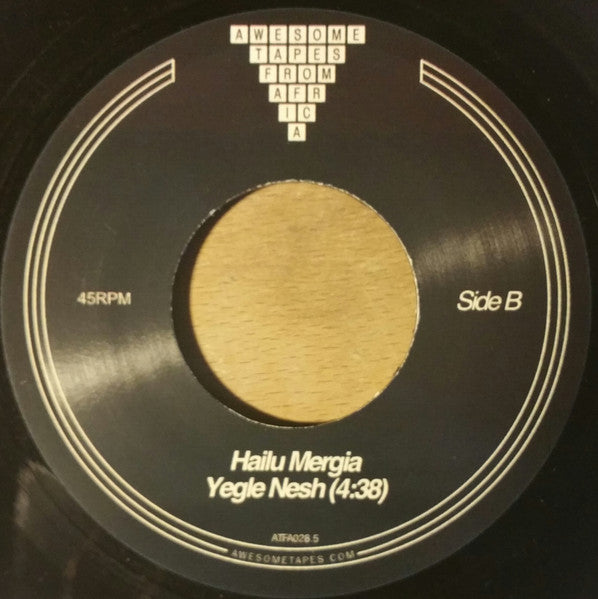 Image of Back Cover of 4554028S: 7" - HAILU MERGIA, Yegojam Marnesh (Awesome Tapes From Africa; ATFA028.5, US 2018)   /VG+