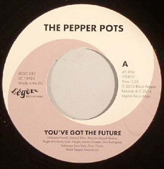 Image of Front Cover of 4554030S: 7" - THE PEPPER POTS, You've Got The Future / Come Back To Me (L g re Recordings; LEGO 081, Germany 2014)   /VG+