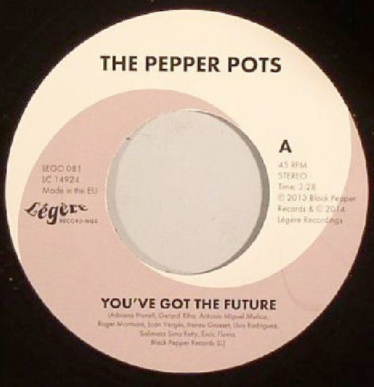 Image of Front Cover of 4554030S: 7" - THE PEPPER POTS, You've Got The Future / Come Back To Me (L�g�re Recordings; LEGO 081, Germany 2014)   /VG+