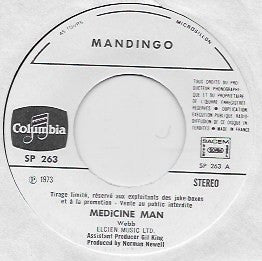 Image of Back Cover of 4554044S: 7" - MANDINGO, Medicine Man (Columbia; SP 263, France 1973)   /VG+