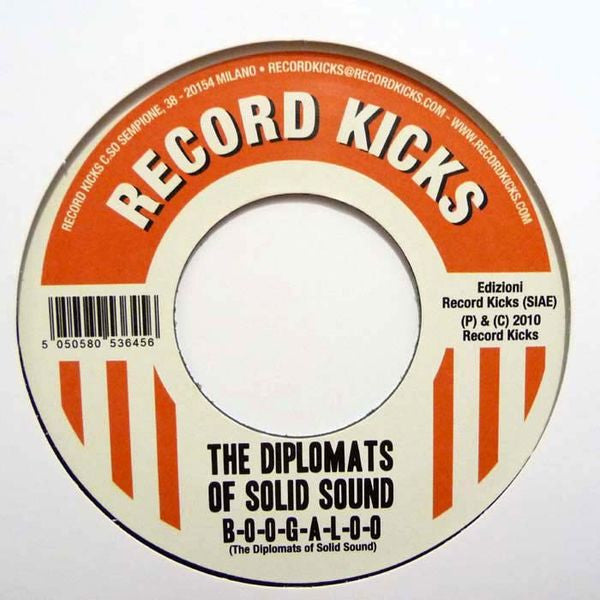 Image of Back Cover of 4554053S: 7" - THE DIPLOMATS OF SOLID SOUND, Back Off / B-O-O-G-A-L-O-O (Record Kicks; RK45 037, Italy 2010)   /VG+