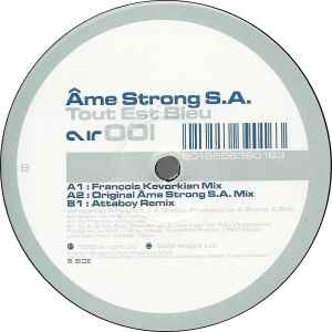 Image of Label Cover of 4544050S: 12" -  ME STRONG S.A.*, Tout Est Bleu (Airtight ; air001, UK 1998) few marks and scuffs both sides - minor  /VG