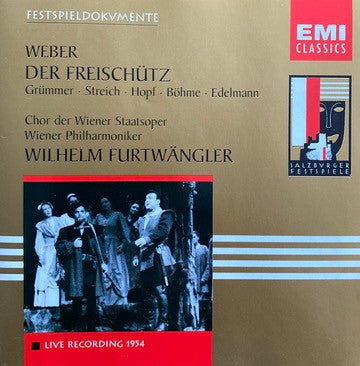 Image of Front Cover of 4534064E: 2xCD - WEBER, HOPF, GR MMER STREICH, EDELMANN, B HME, CHOR DE WIENER STAATSOPER, WIENER PHILHARMONIKER, WILHELM FURTW NGLER, Der Freisch tz (EMI Classics ; 5 67419 2, Europe 2000, Double CD Case, Booklet)   VG+/VG+